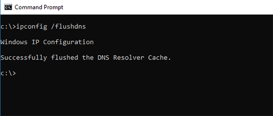 Windows'ta DNS önbelleğini temizleme