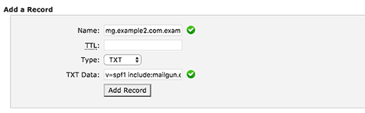 DNS TXT kaydı ekleme