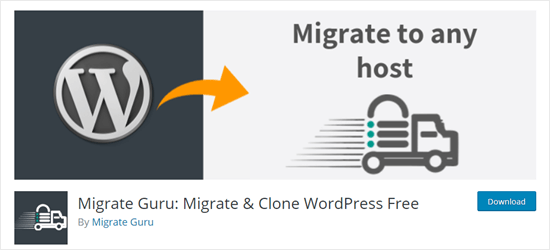 The Migrate Guru plugin for WordPress