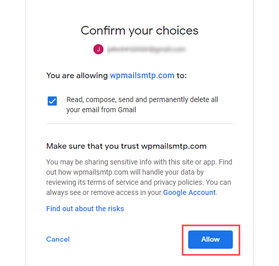 Google uygulamanıza verdiğiniz izinleri onaylayın